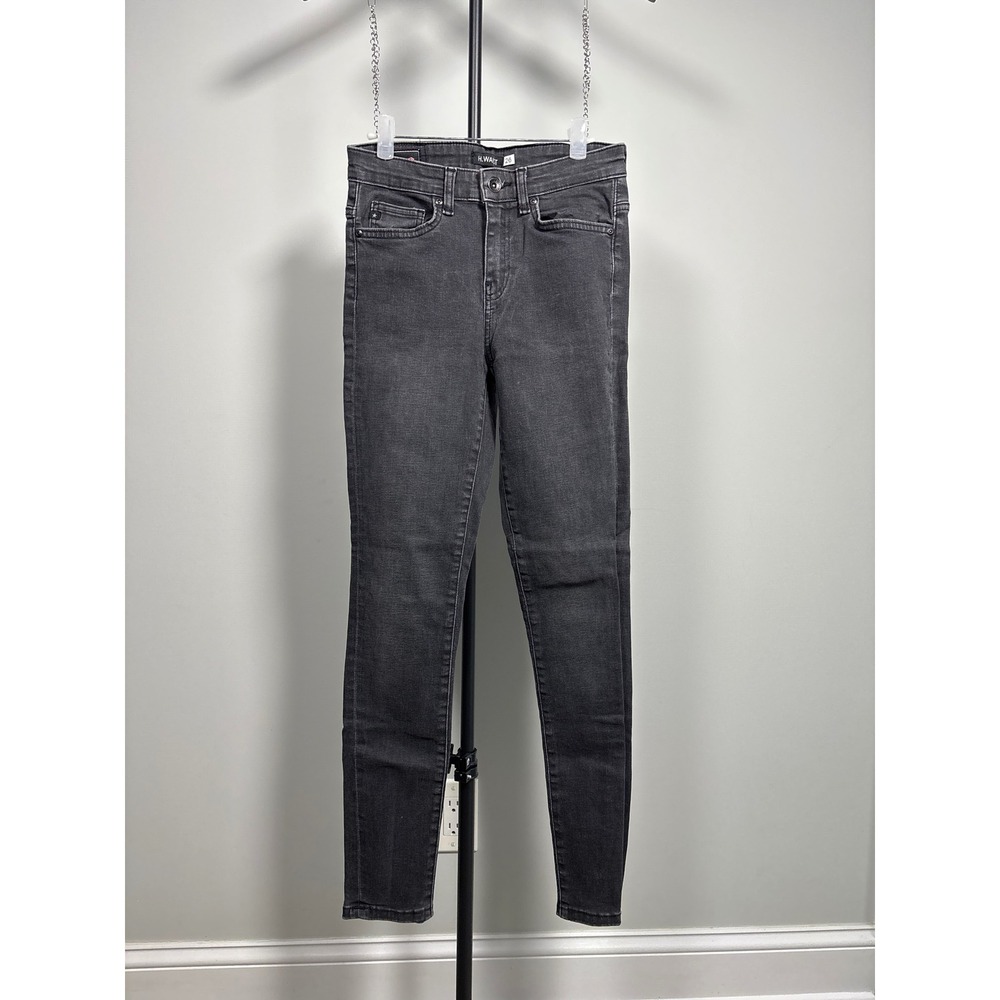 Big Star Skinny Jeans Women 26 Black Adela 895 High Waist Stretch Denim Pants